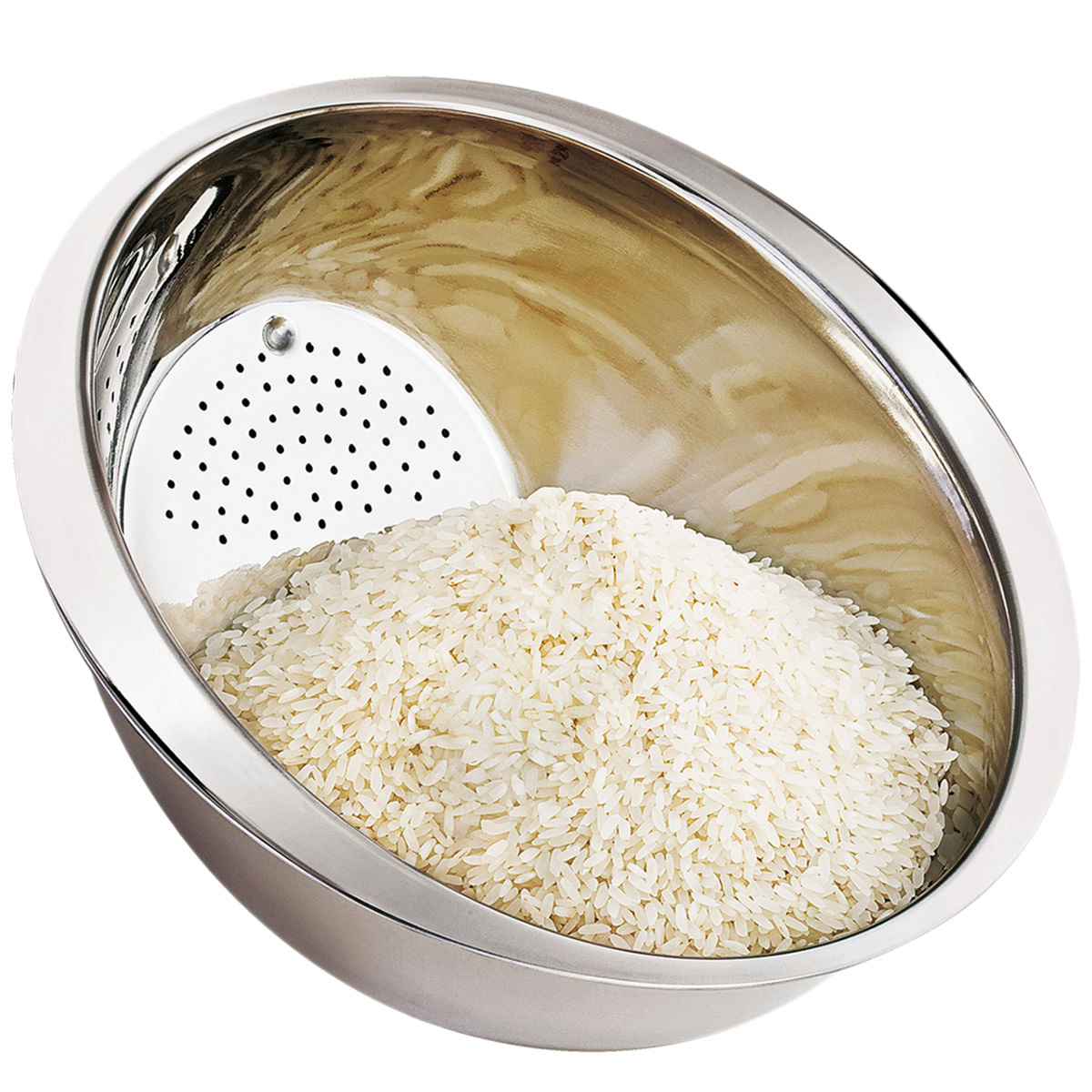 Escorredor de Arroz 24 cm em Inox Euro IN9307