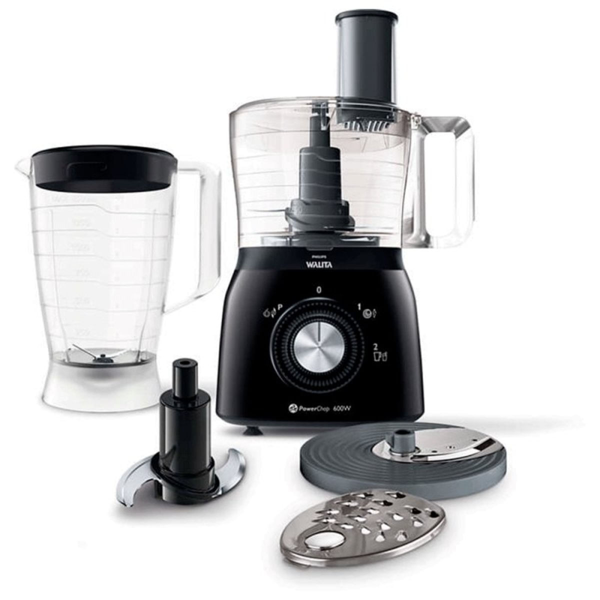 Multiprocessador de Alimentos 5 em 1 Philips Walita RI7630 600W 2Velocidades Preto 110V