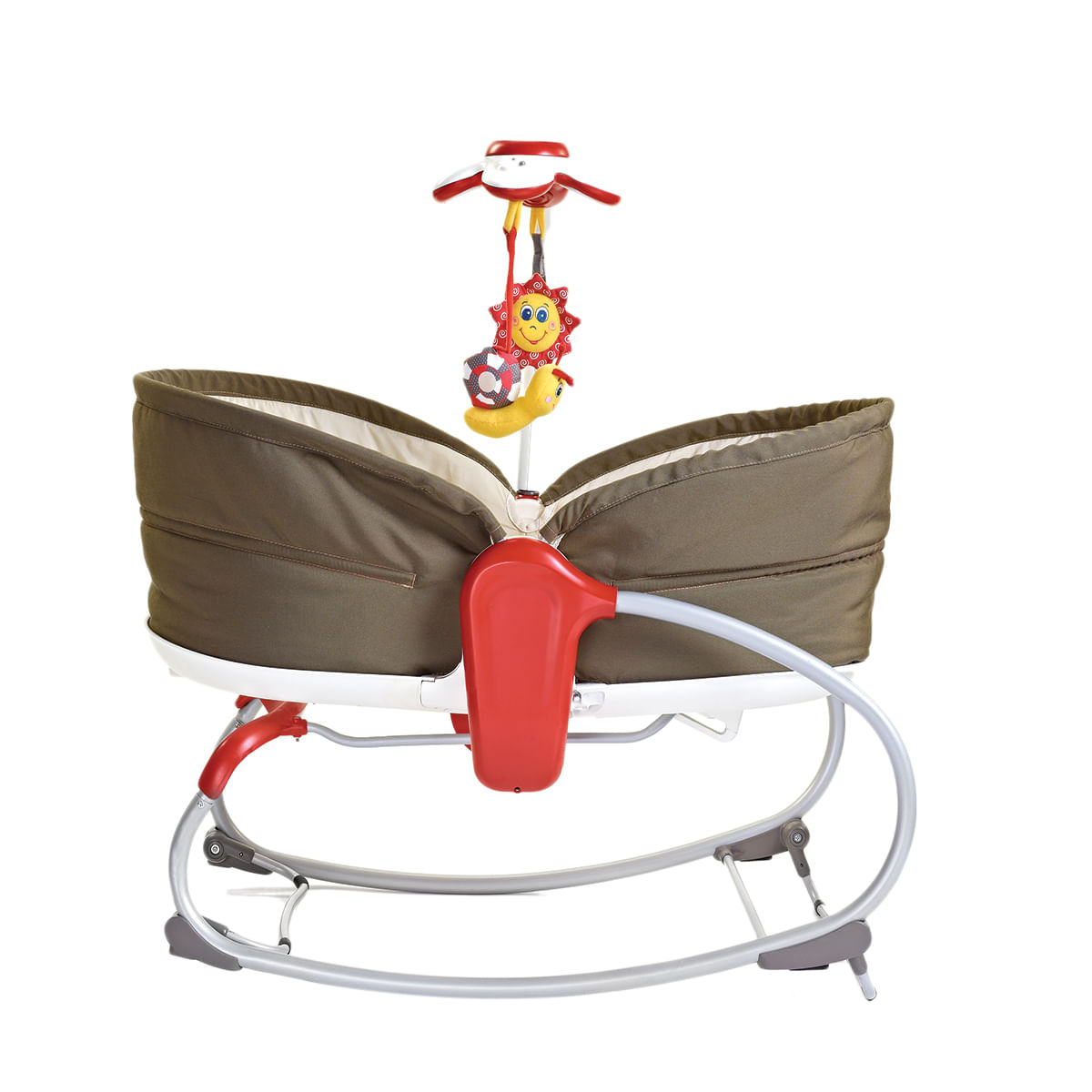 Cadeira de Descanso Musical e Reclinável Rocker Napper D0180 Marrom - Tiny Love