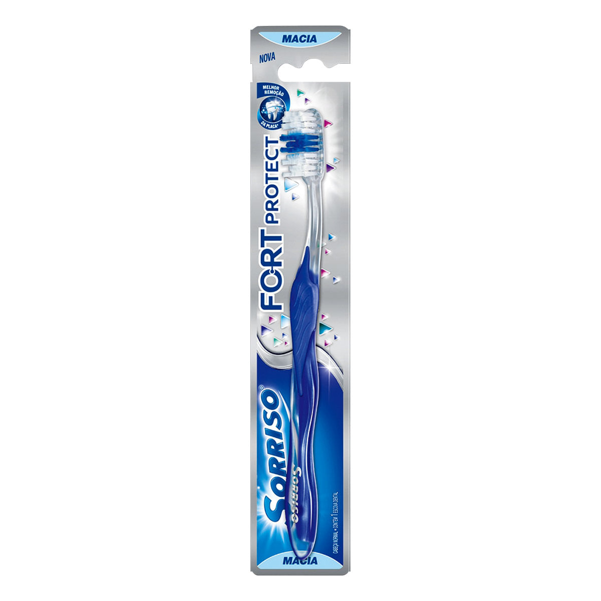 Escova Dental Sorriso Fort Protect Azul