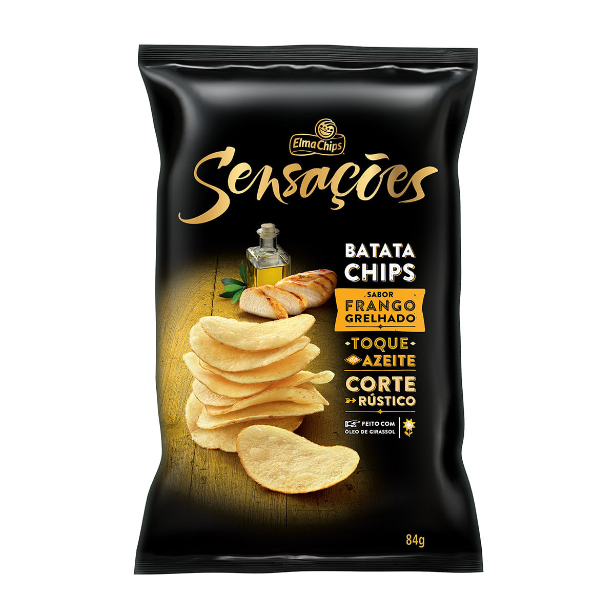 Batata Frita Elma Chips Frango Grelhado Sensações 84g