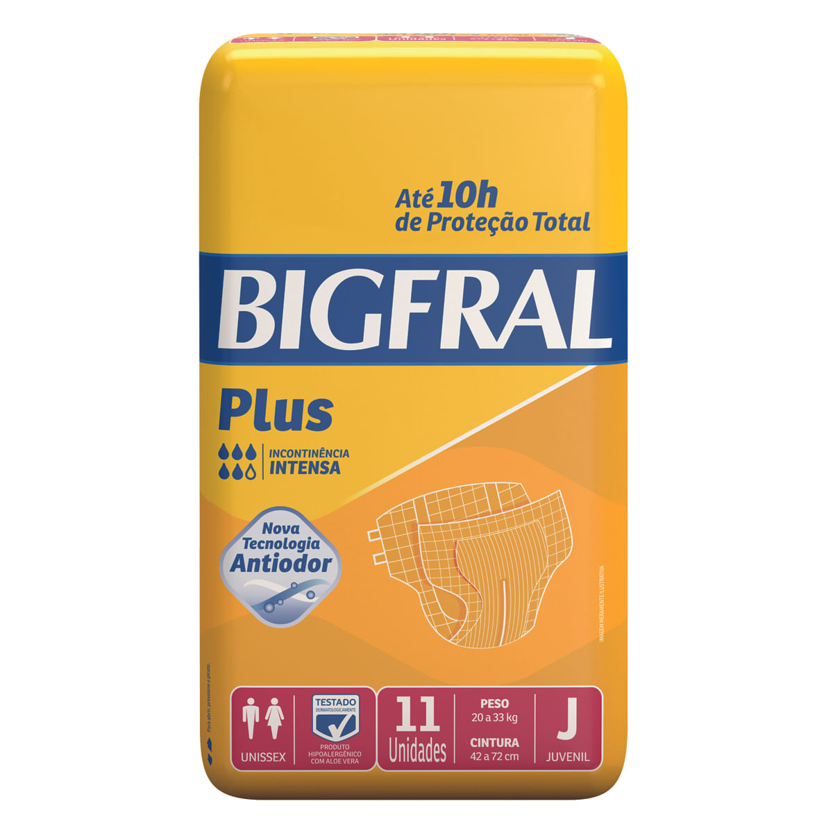 Fralda Bigfral J Plus Pacote com 11 Unidades