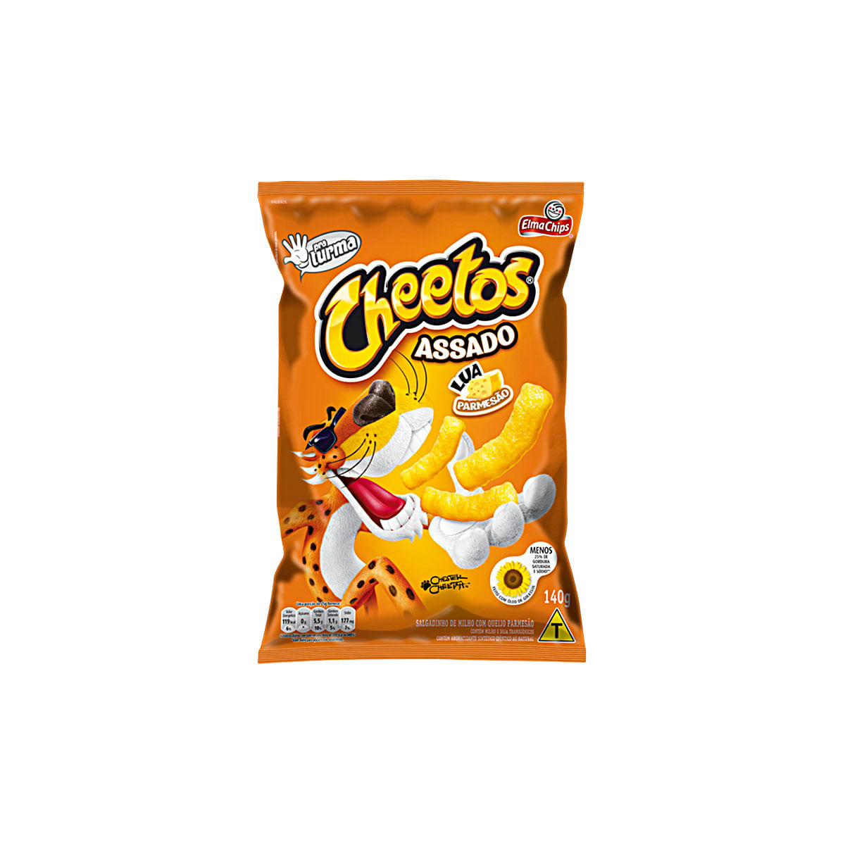 Salgadinho Cheetos Lua Sabor Parmesão Elma Chips 140g