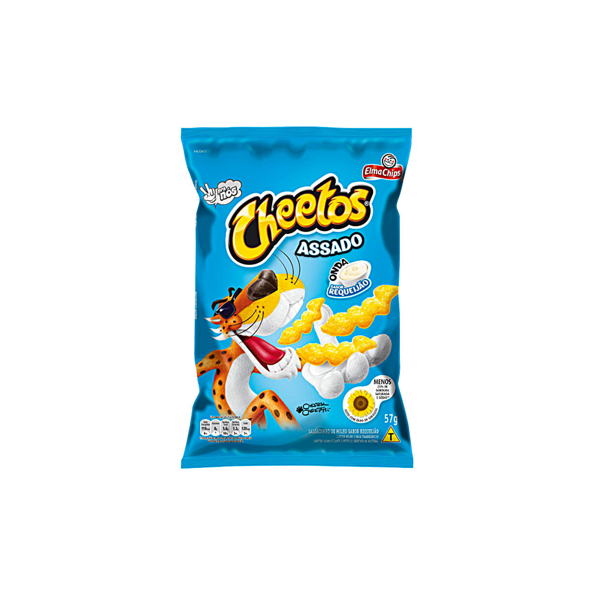 Salgadinho Cheetos Onda Sabor Requeijão Elma Chips 57g