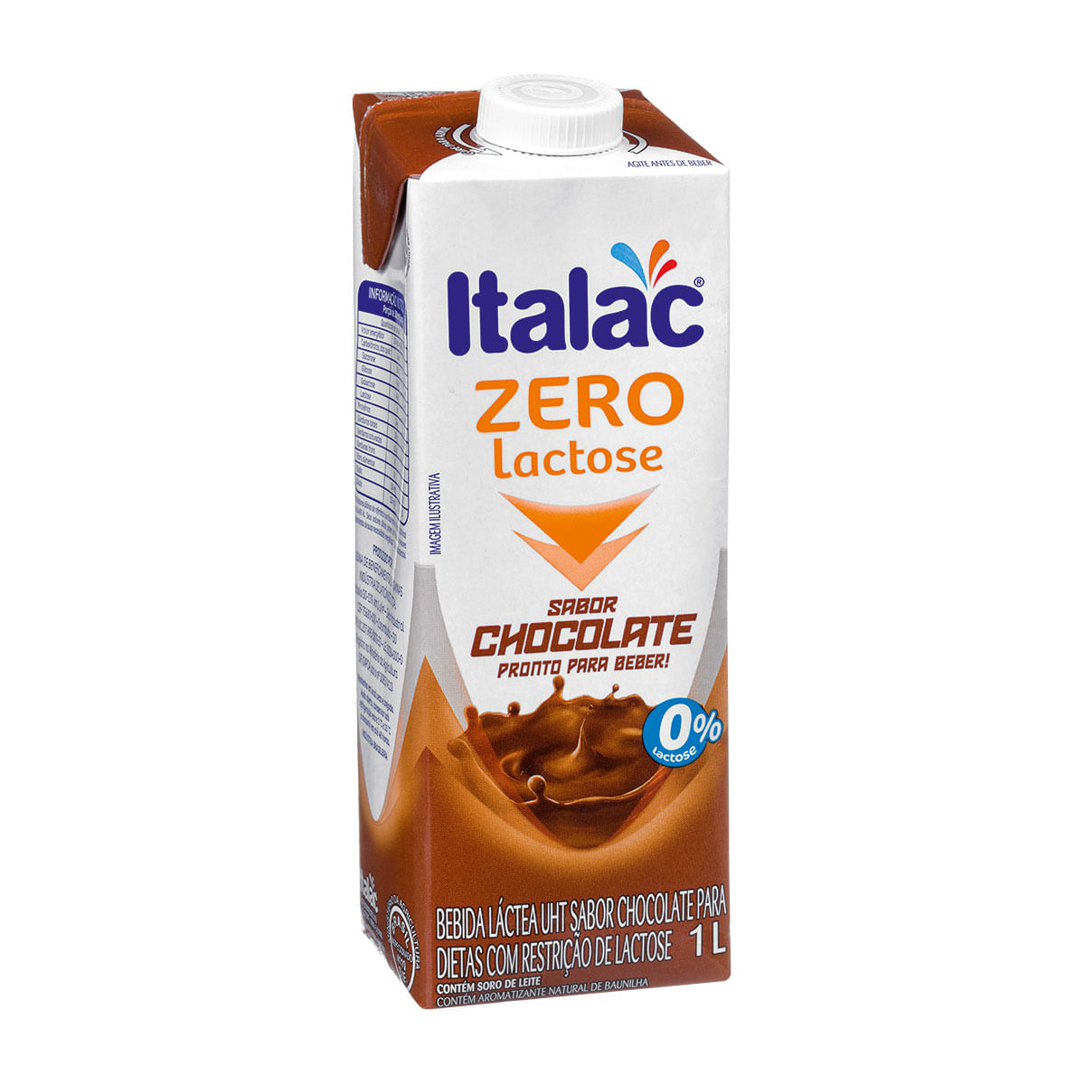 Bebida Láctea sem Lactose Italac Chocolate 1 Litro