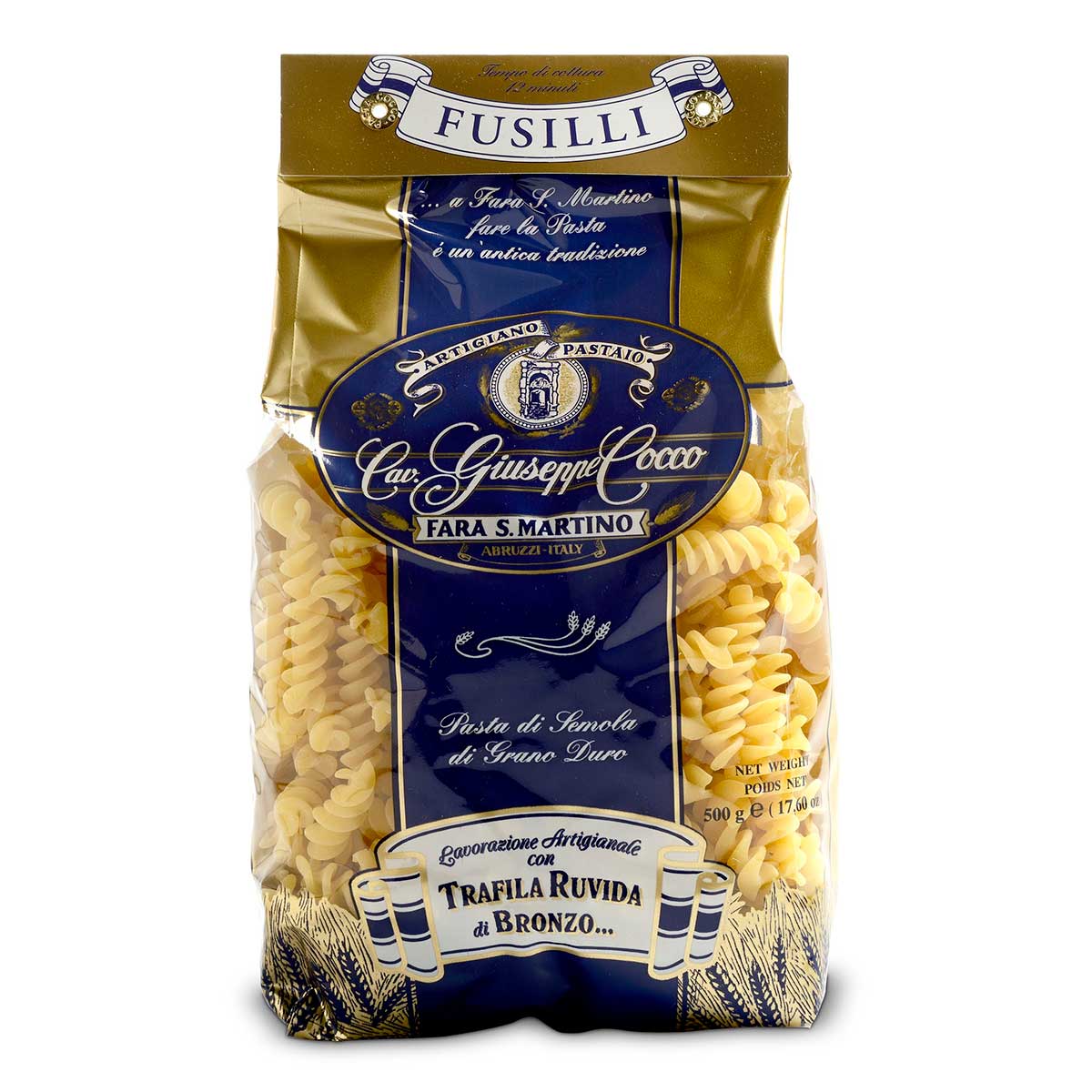 Macarrão Grano Duro Fusilli Giuseppe Cocco 500 g