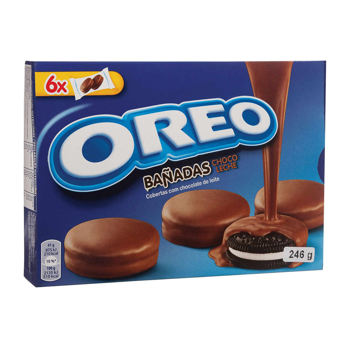 Biscoito Recheado de Baunilha com Cobertura de Chocolate ao Leite Oreo 246g