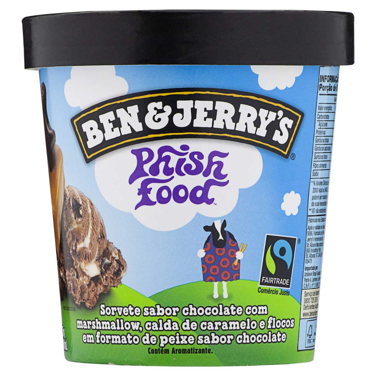 Sorvete Phish Food Ben &amp; Jerry&apos;s Pote 458 ml