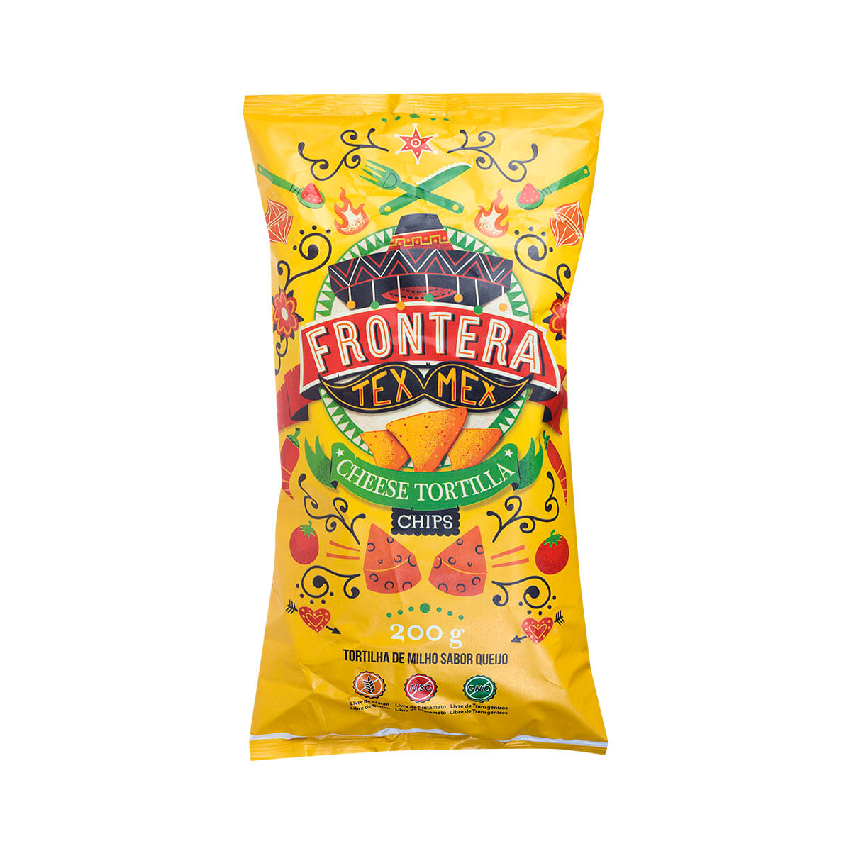 Tortilla Chips Queijo Nacho Fronteira Tex Mex 200g