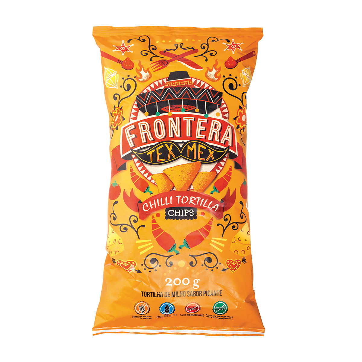 Salgadinho Frontera Tex Mex Chilli Tortilla 200g