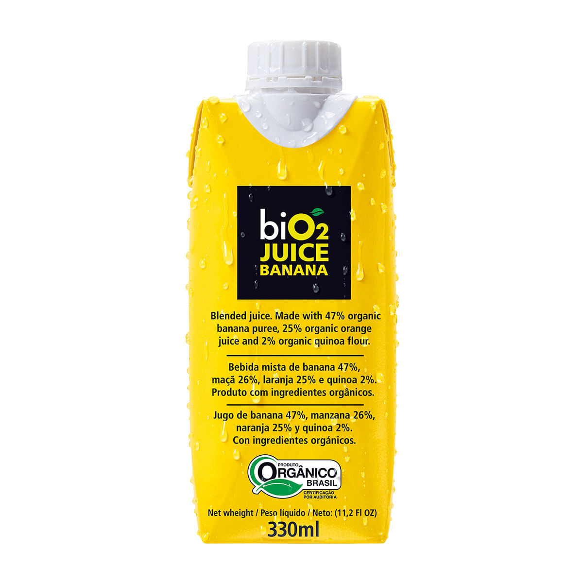 Suco Misto de Banana Orgânico Bio2 Juice 330ml