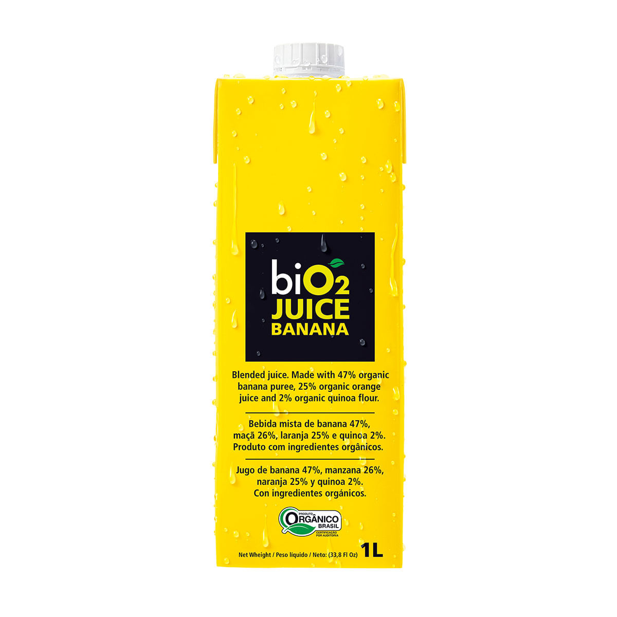 Suco Misto de Banana Orgânico Bio2 Juice 1 Litro