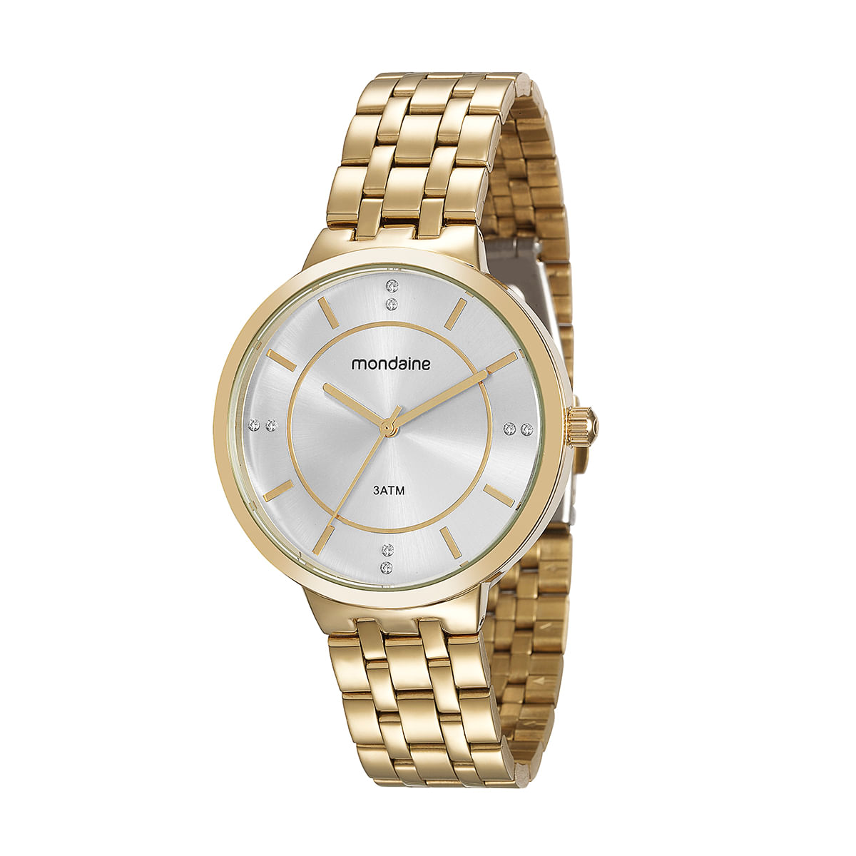 Relógio Mondaine Feminino Dourado Analógico 94805LPMVDE1