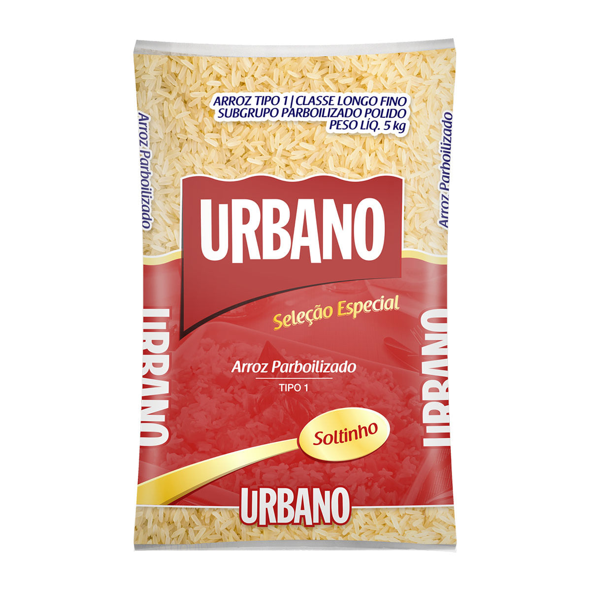 Arroz Parbolizado Classe Longo Fino Tipo 1 Urbano 5Kg