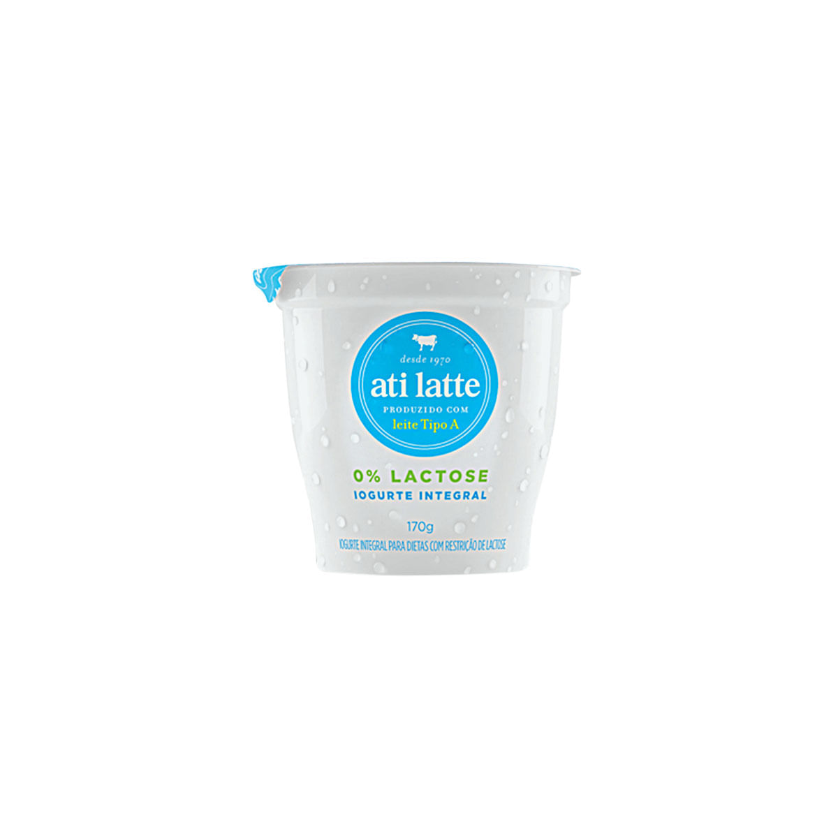 Iogurte Integral sem Lactose Atilatte Tradicional 170g