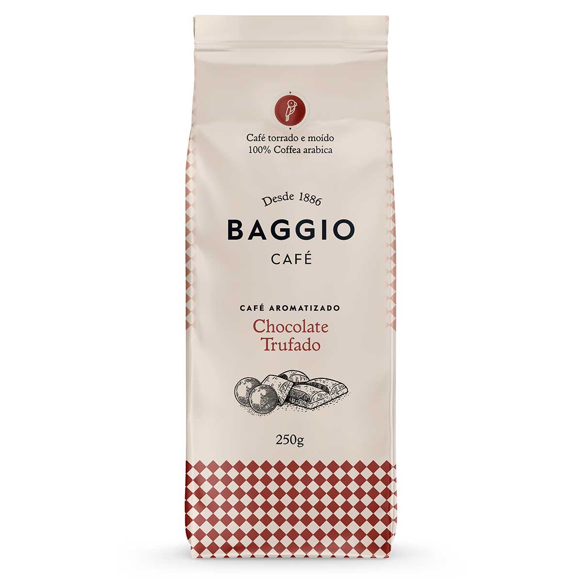 Café com Aromas de Chocolate Trufado Baggio 250 g