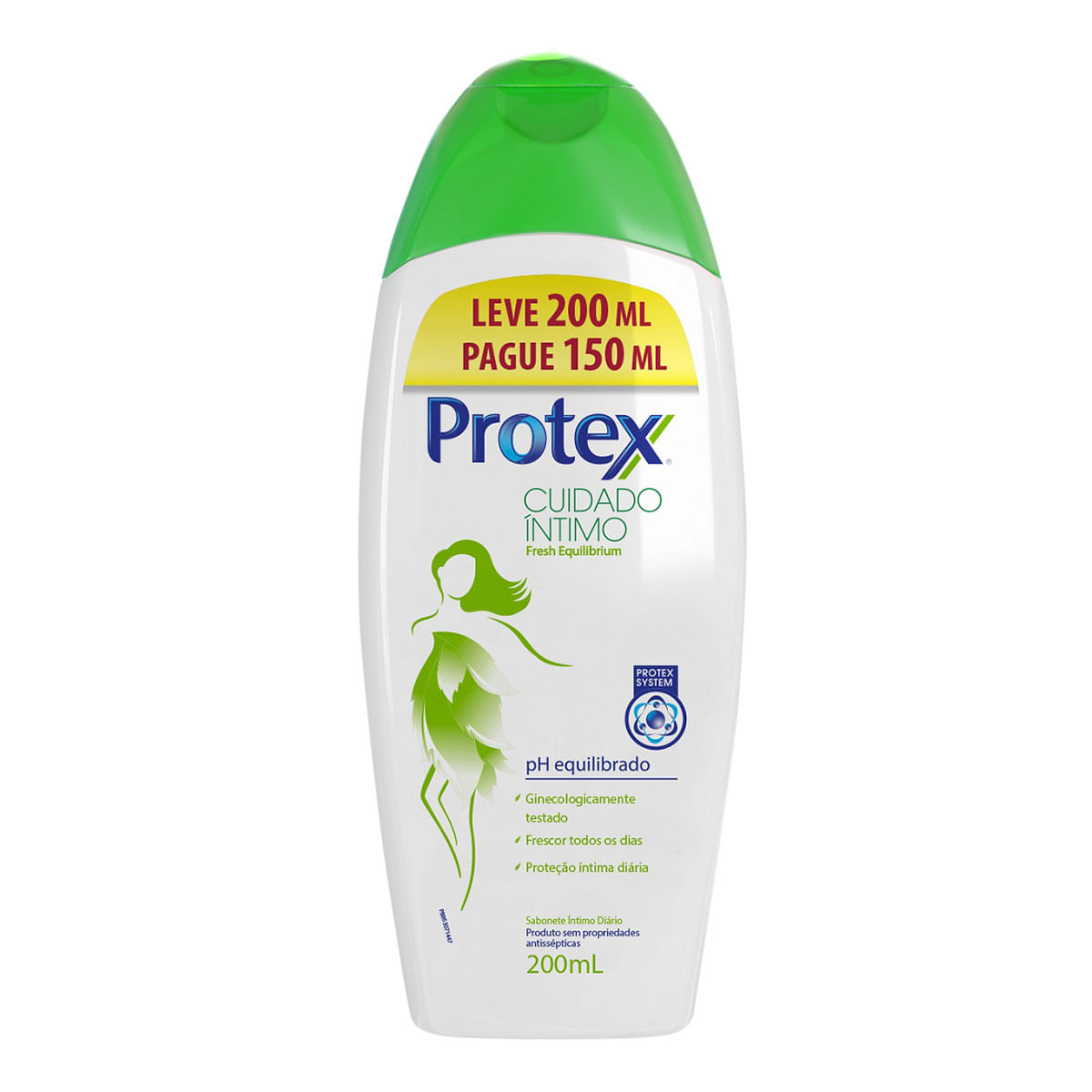 Sabonete Líquido Íntimo Protex Cuidado Íntimo Fresh Equilibrium 200ml