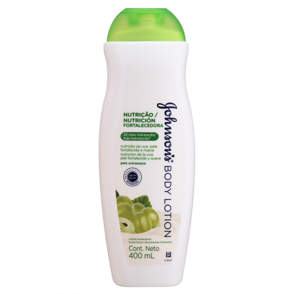 Hidratante Corporal Uva Johnson&apos;s Body Lotion Nutrição Fortalecedora 400ml