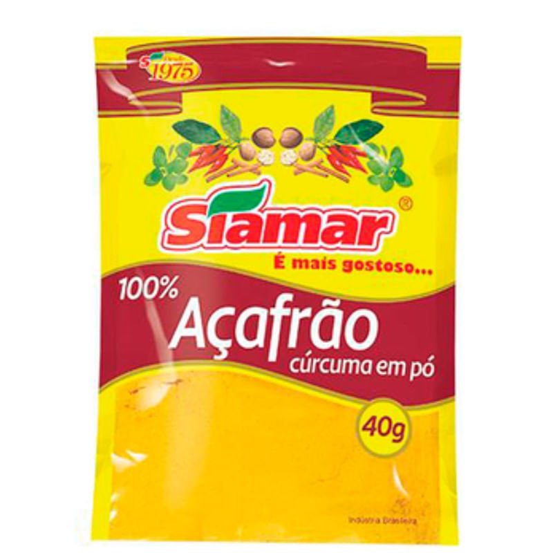 Açafrão em Pó Siamar Pacote 40g