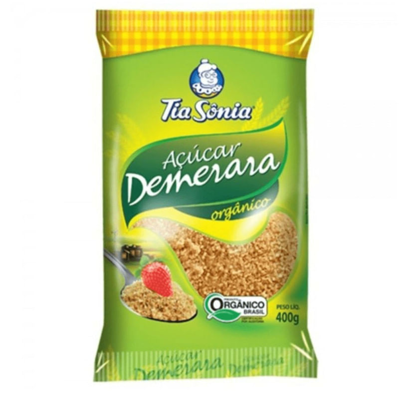 Açúcar Demerara Orgânico Tia Sônia 400g