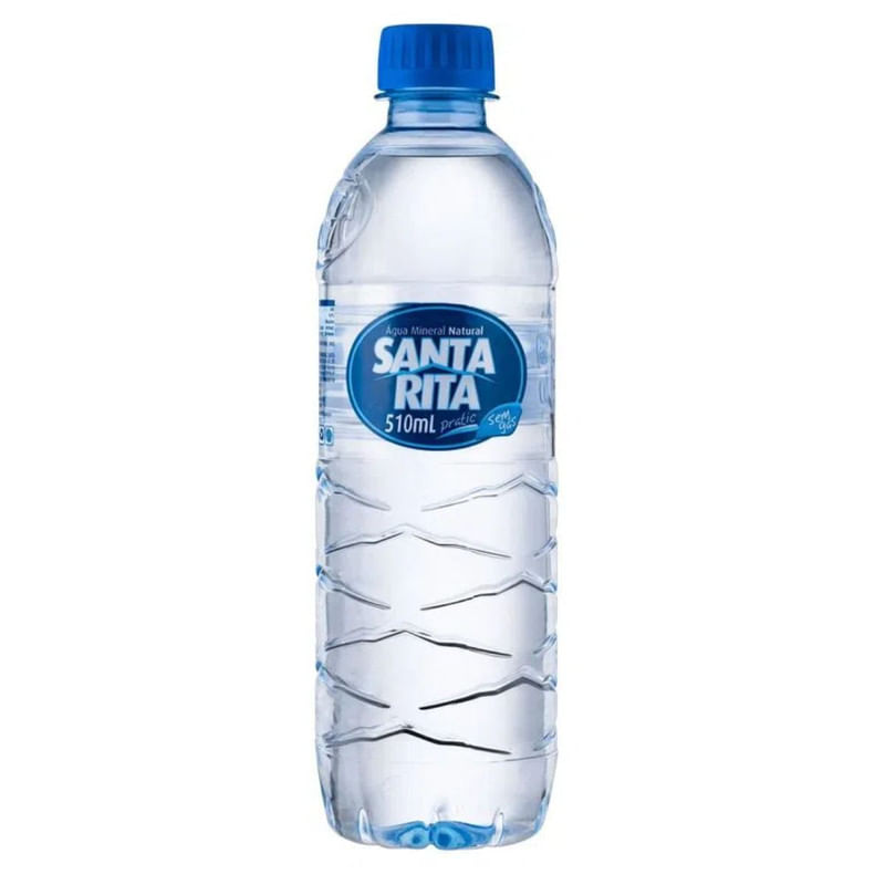 Água Mineral sem Gás Santa Rita Garrafa 510ml