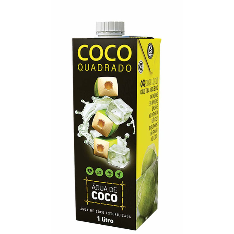 Água de Coco Coco Quadrado Com 1L