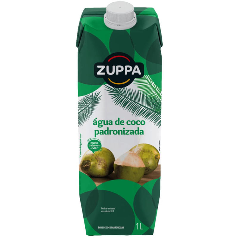 Água de Coco Padronizada Zuppa Caixa 1L