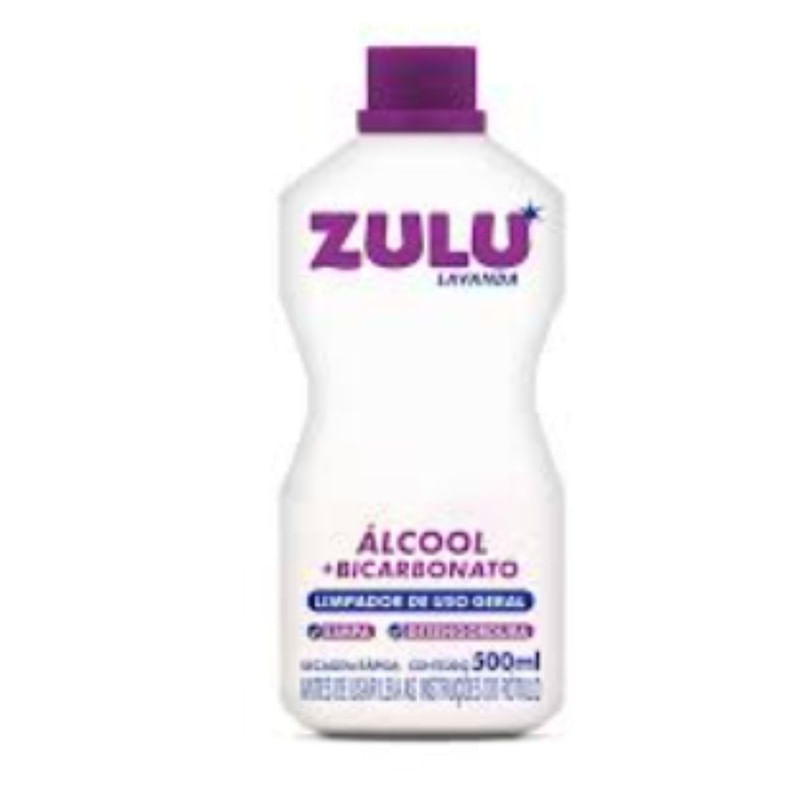 Álcool Liquido Lavanda Com Bicarbonato Zulu 1l