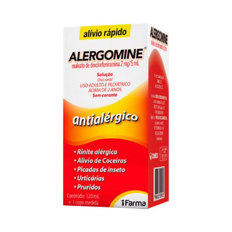 Alergomine Uso Oral Com 120ml