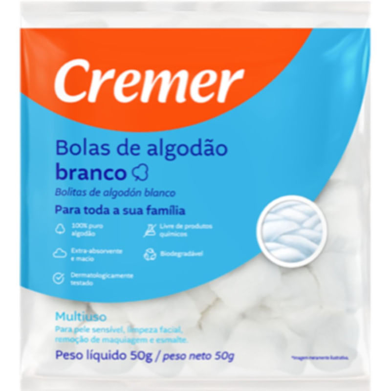 Algodão em Bolas Cremer 50g