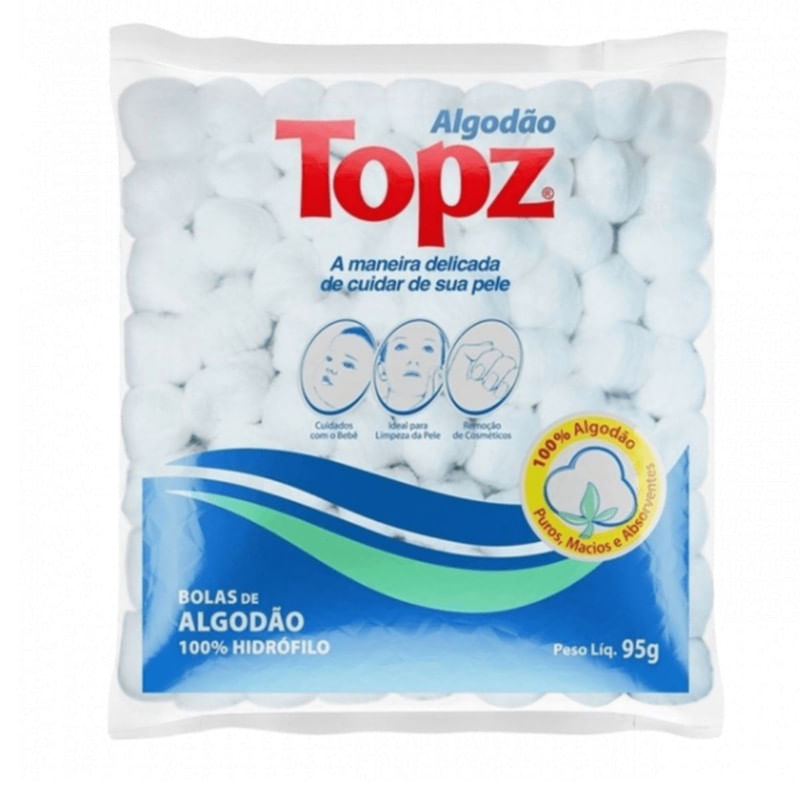 Algodão em Bolas Topz 95g