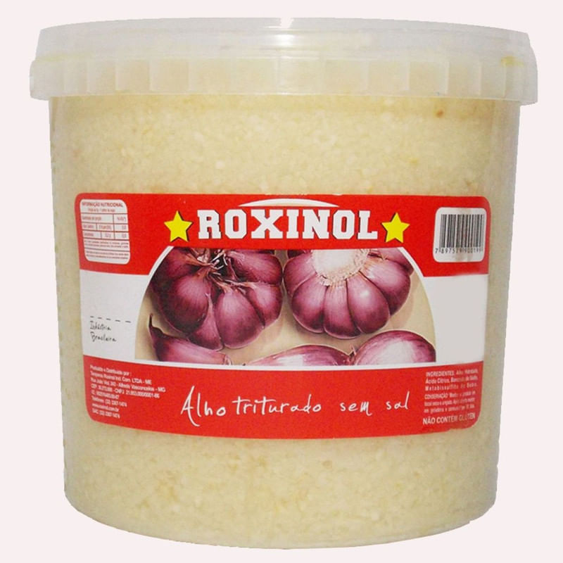 Alho Triturado sem Sal Roxinol Pote 500g