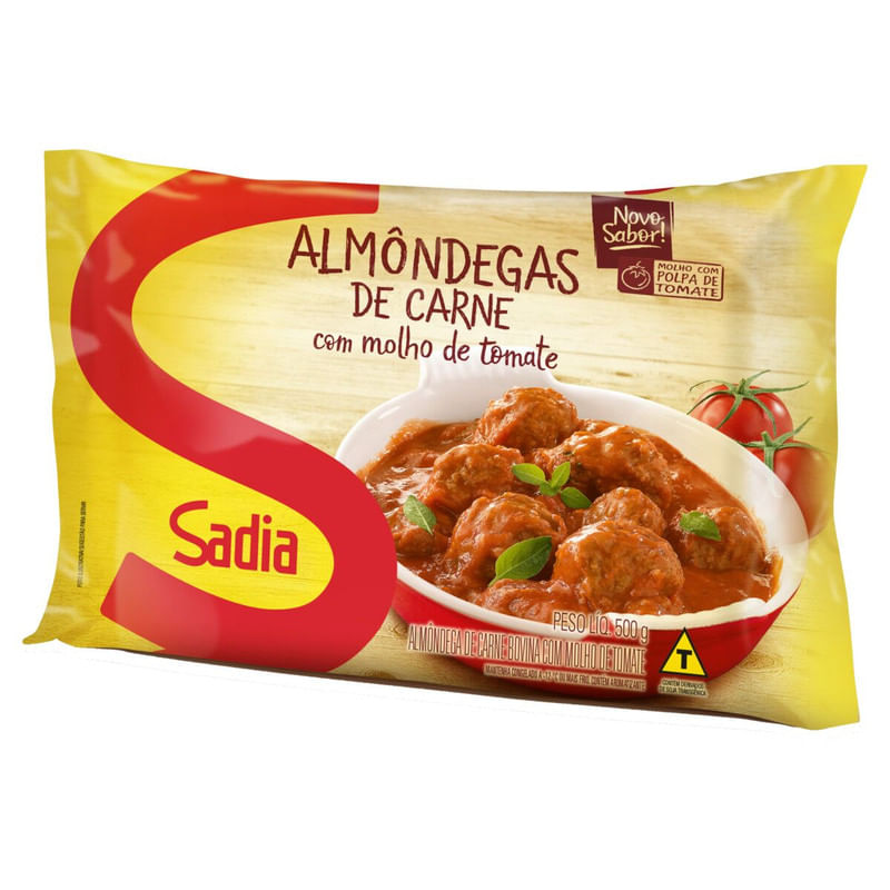 Almôndega Congelada Carne com Molho de Tomate Sadia 500g