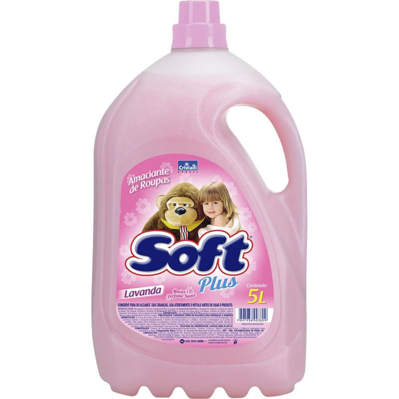 Amaciante Plus Lavanda Soft Galão 5 Litros