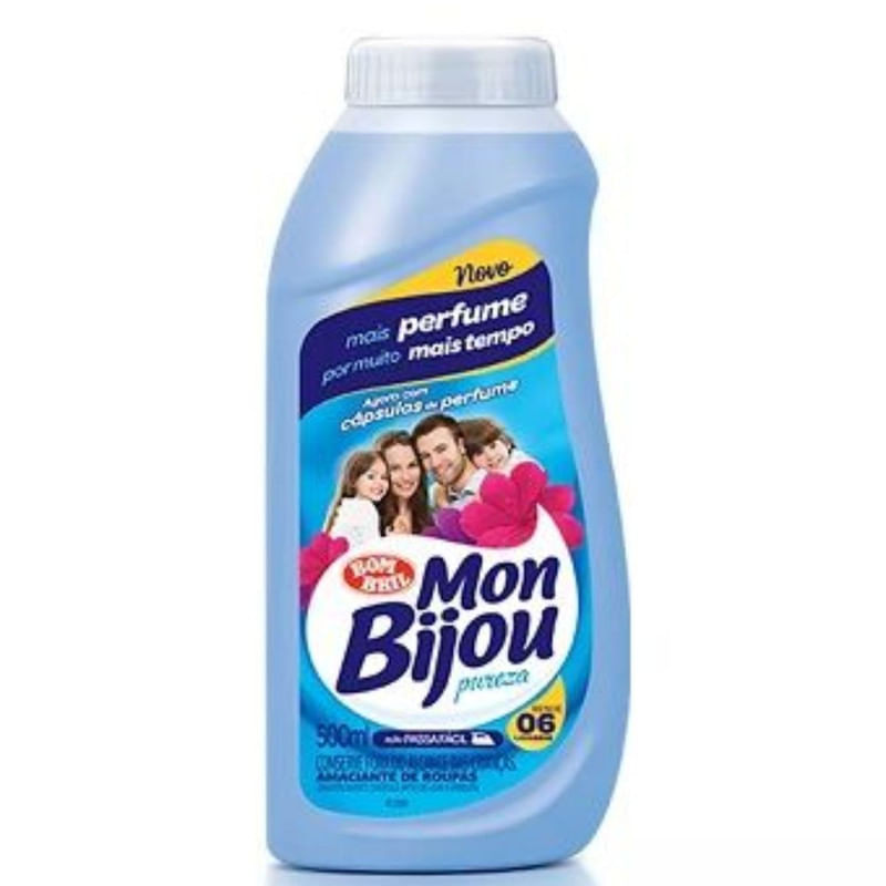 Amaciante de Roupa Mon Bijou Pureza 500ml