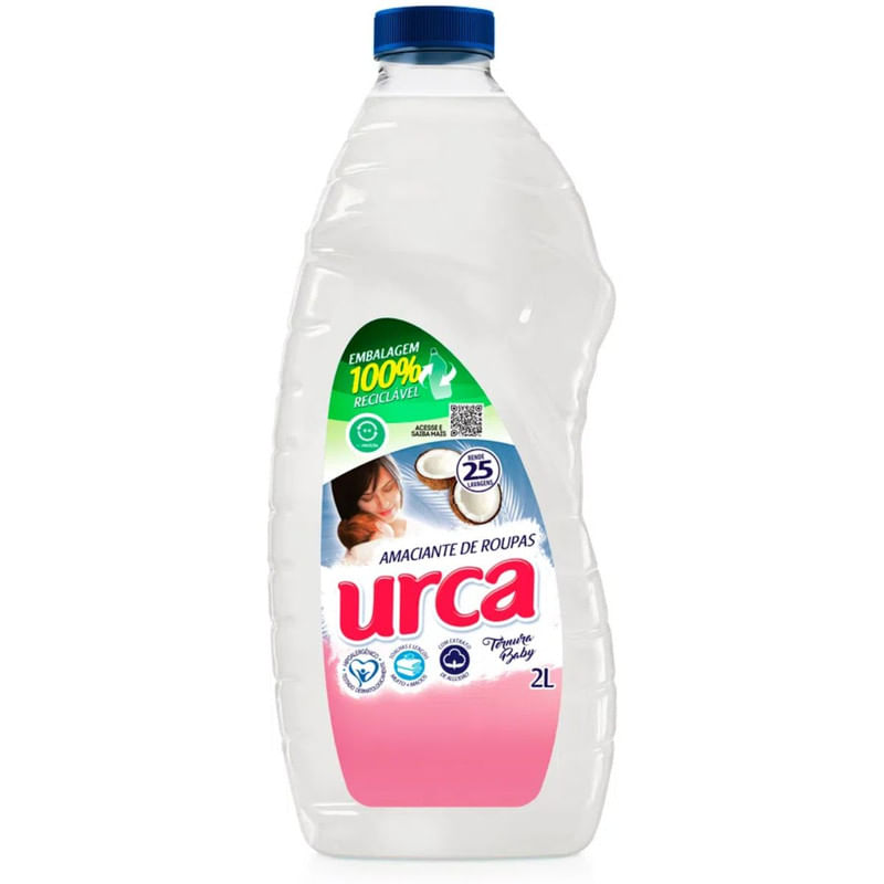 Amaciante de Roupa Urca Ternura Baby Branco 2L