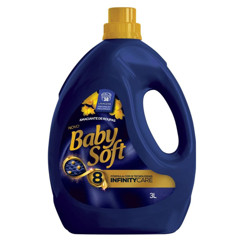 Amaciante de Roupas Baby Soft Infinity Care com 3 L