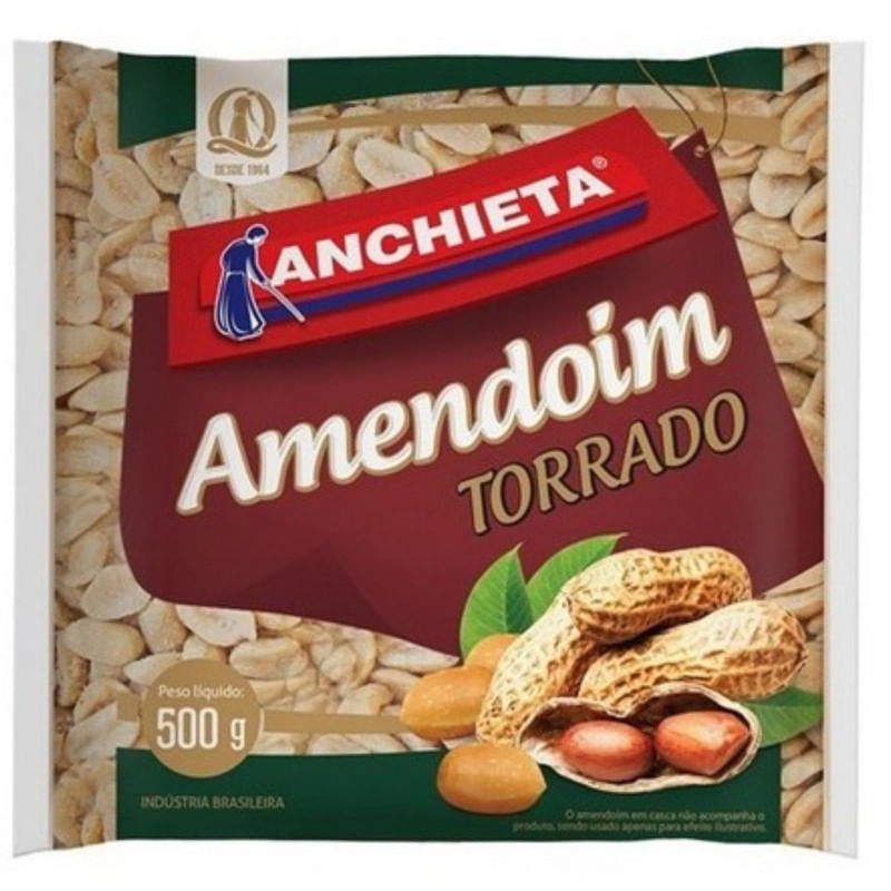 Amendoim Torrado Anchieta Pacote 500g