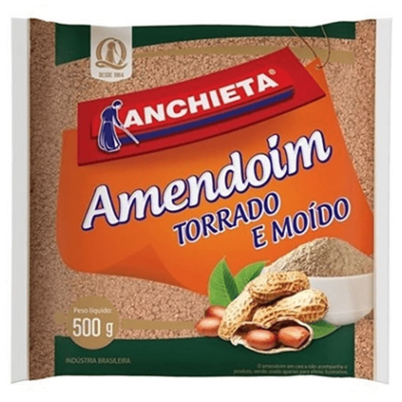 Amendoim Torrado e Moído Anchieta Pacote 500g