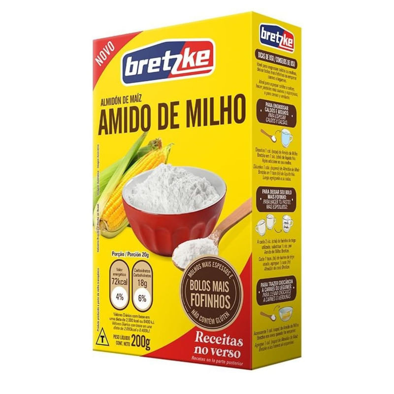 Amido de Milho Bretzke Caixa 200g