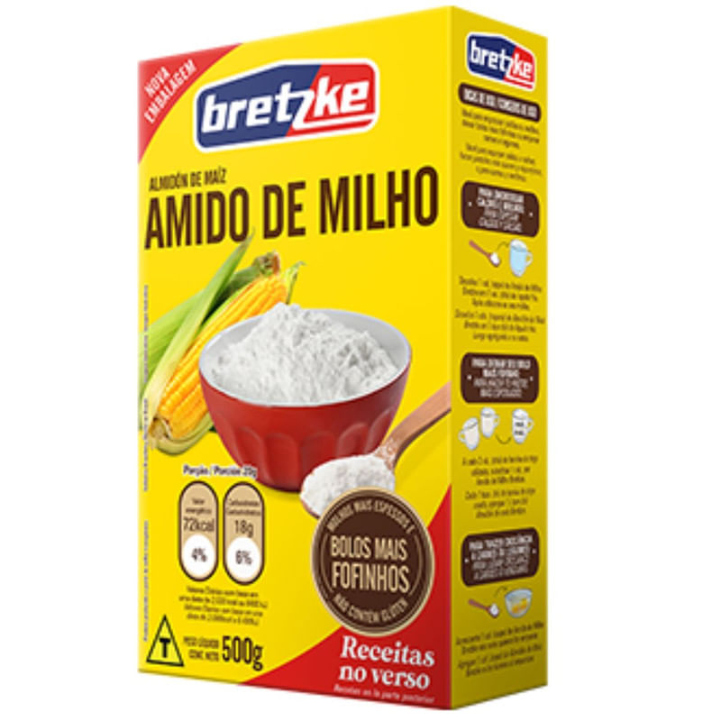 Amido de Milho Bretzke Caixa 500g