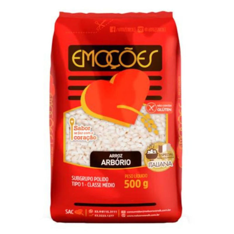 Arroz Arbório Emoções 500g