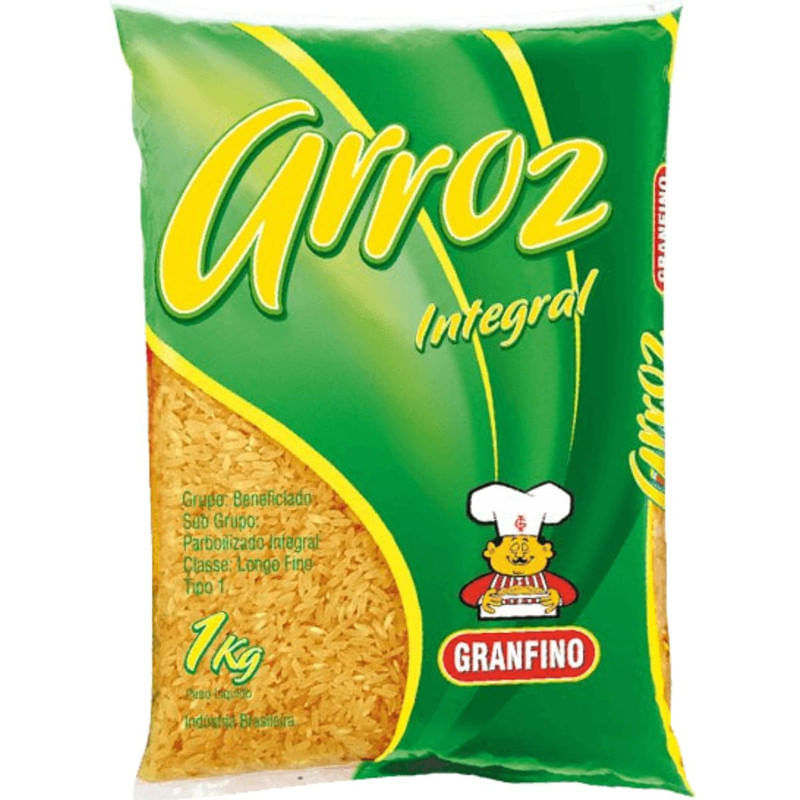 Arroz Integral Granfino Pacote 1Kg