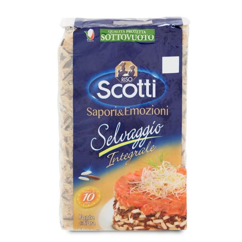 Arroz Integral Selvaggio Italiano Riso Scotti 500g