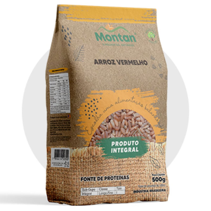 Arroz Integral Vermelho Montan 500g