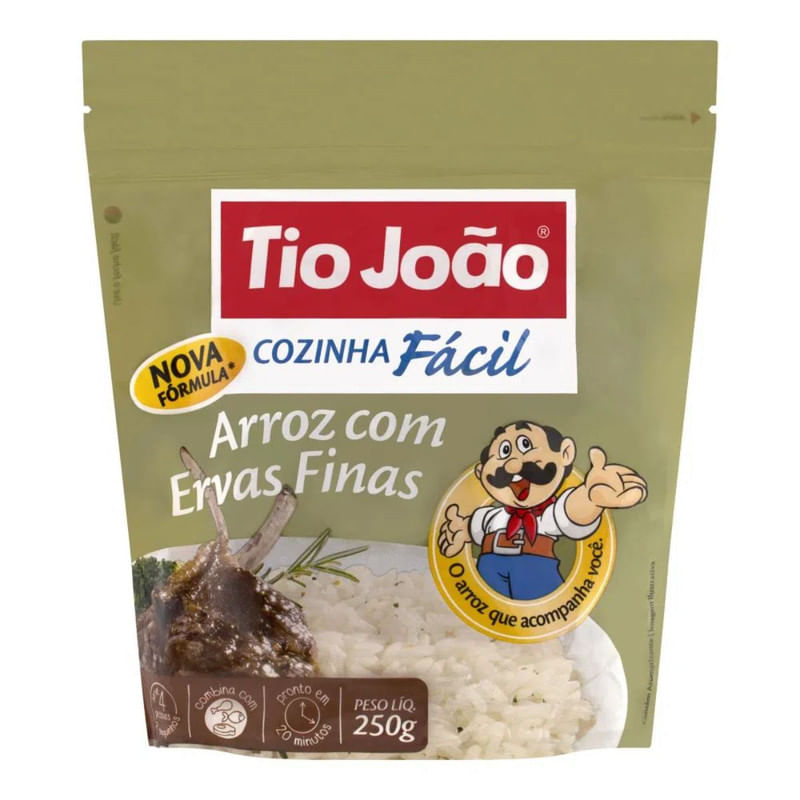 Arroz Tio Joao Cozinha Fácil Ervas Finas 250g