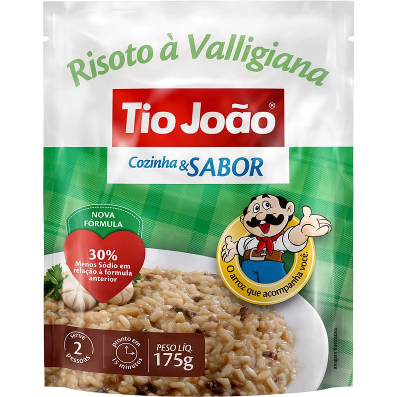 Arroz Tio João Risoto à Valligiana Cozinha e Sabor 175g