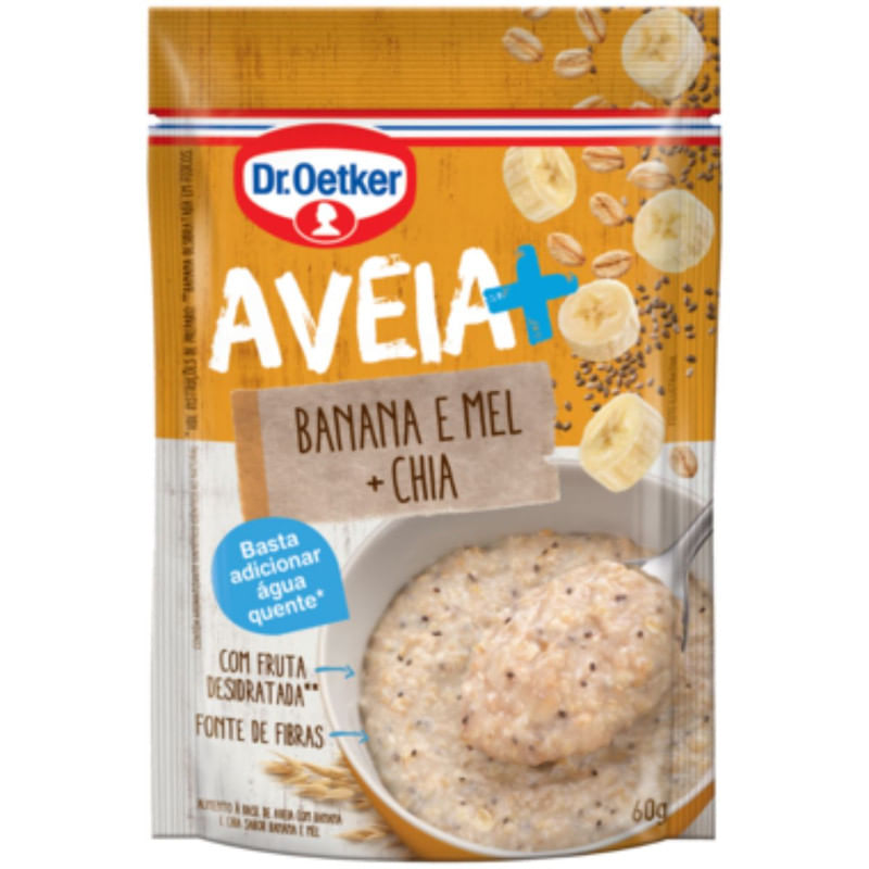 Aveia com Banana Mel e Chia Dr Oetker 60g