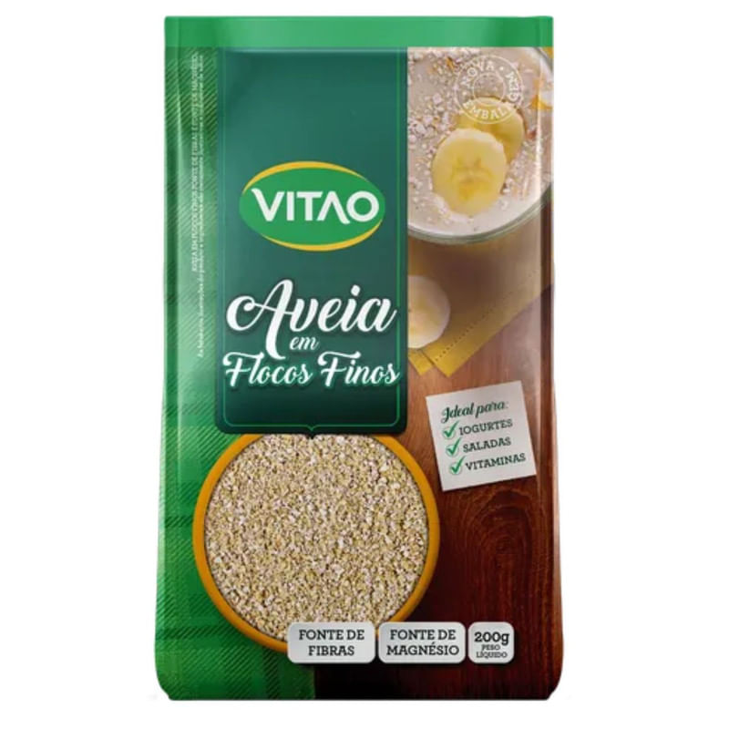 Aveia em Flocos Finos Vitão 200g