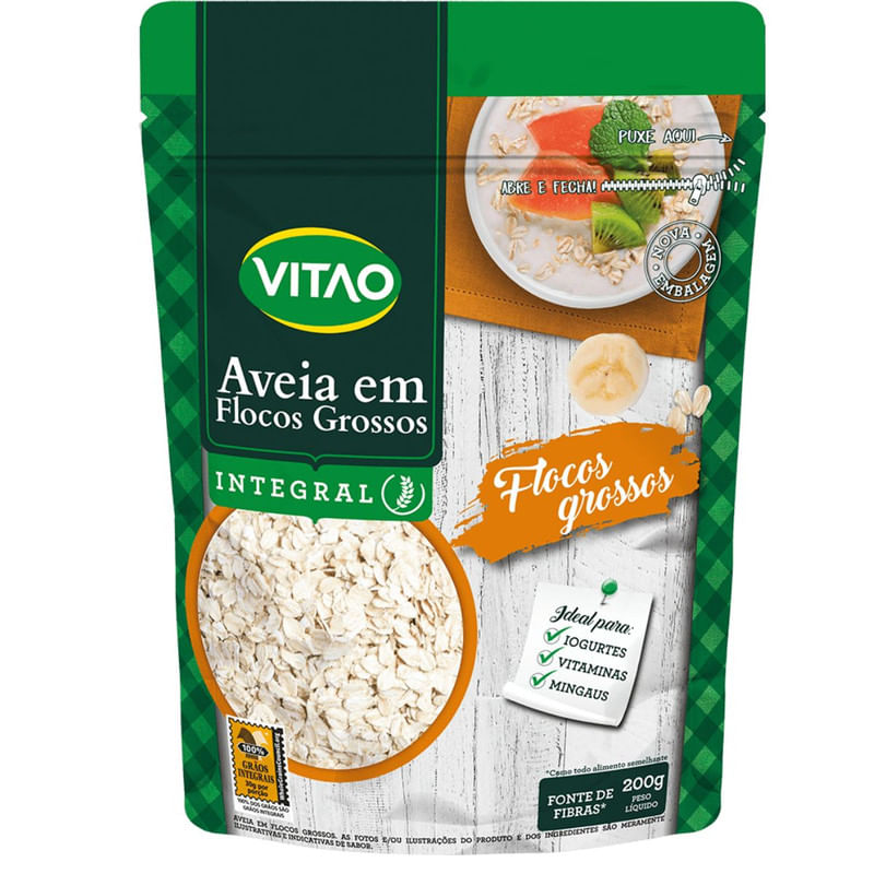 Aveia em Flocos Grossos Vitão 200g